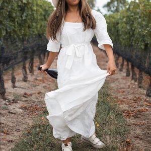 Beautiful white maxi dress
